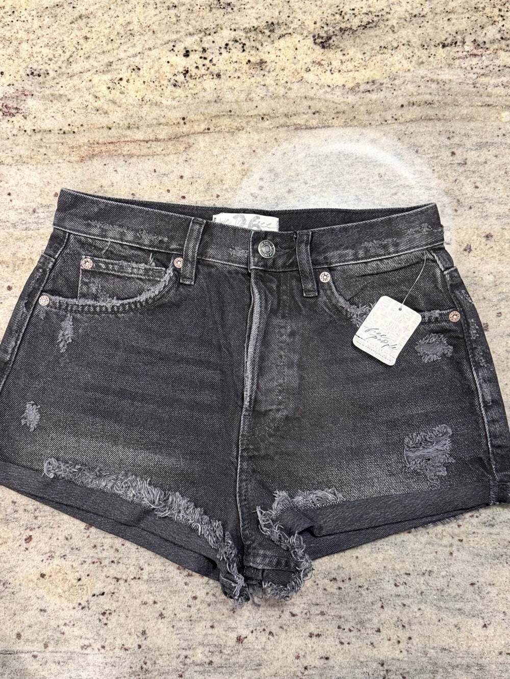 Free People Lasso Jean Shorts